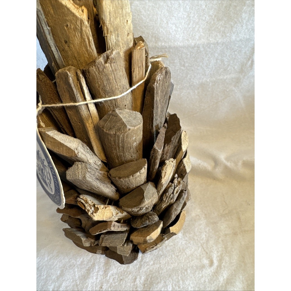 Driftwood Pineapple Decor Tropical Wood Sculpture Handcrafted In Philippines 16" - Picture 4 of 7